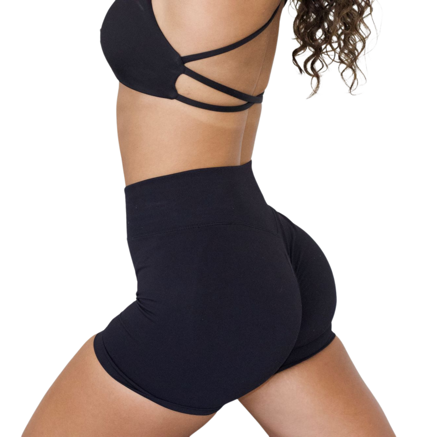 BASIC SCRUNCH Short Black